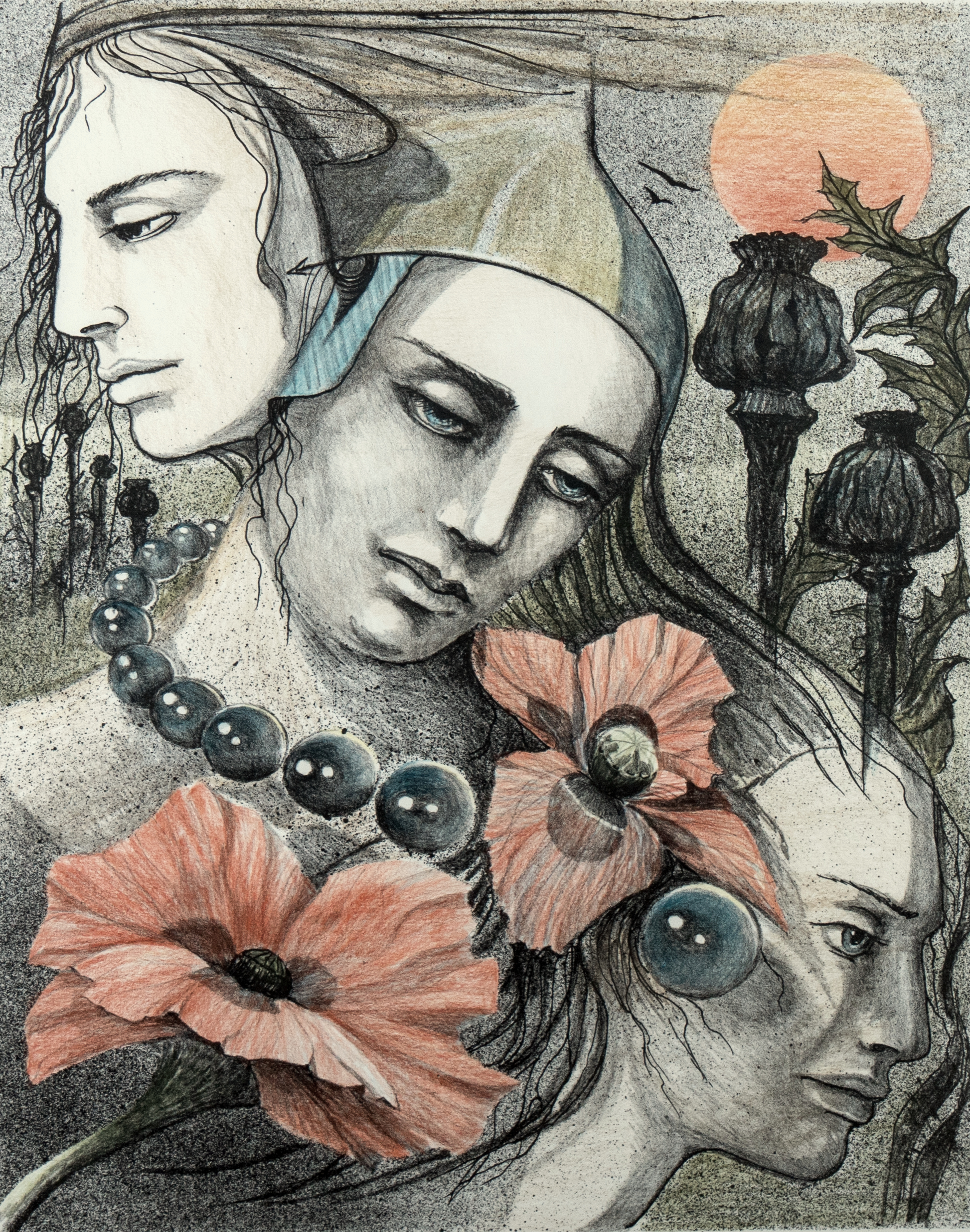 Mohn und Perlen